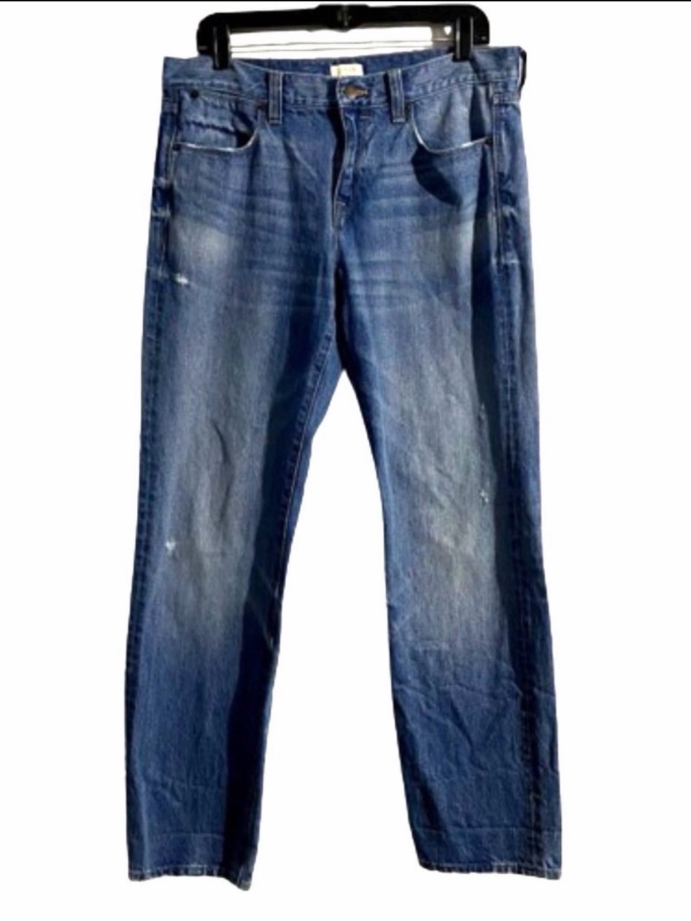 J. Crew Women’s 29 Straight-Leg Boyfriend Denim Distressed Jeans